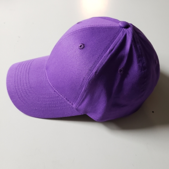 Big Accessories Purple Unstructured 6-panel Twill Hat - Picture 2 of 5